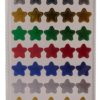 Novelty Metallic Star Stickers